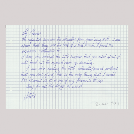 
        Letter adressed to Charles Burns